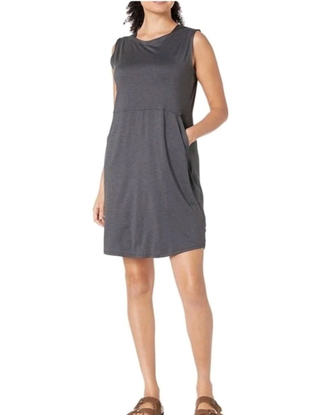 Columbia Sleeveless Gray Casual Pocket Dress